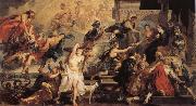 Peter Paul Rubens Henr IV himmelsfard and regeringsproklamationen France oil painting artist